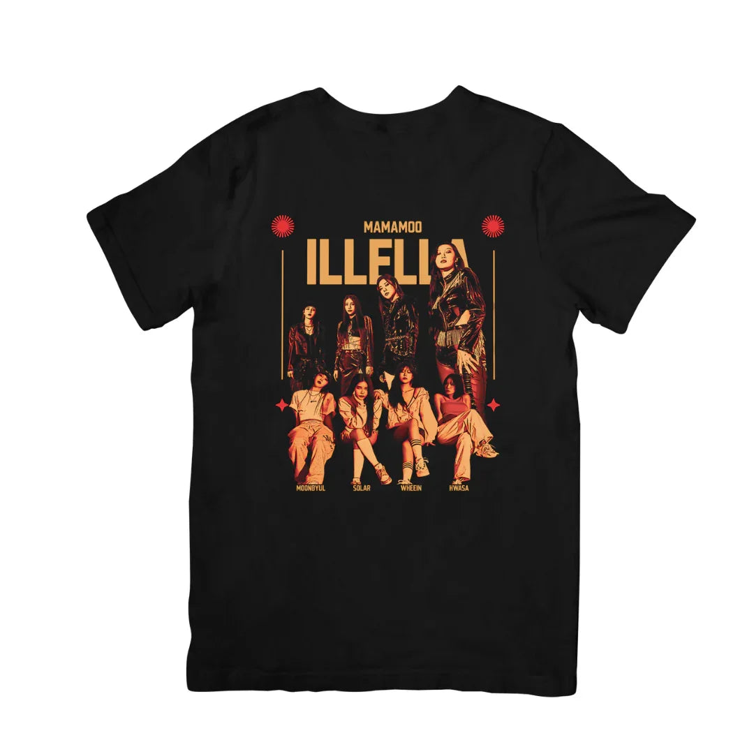 Camiseta Básica Mamamoo Illella - preto