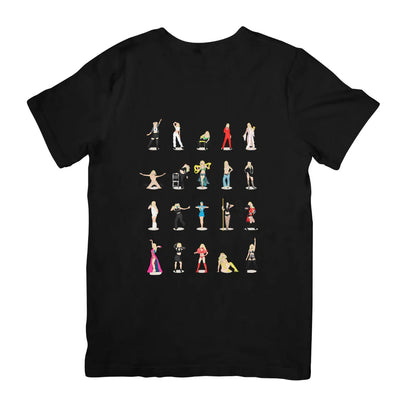 Camiseta Básica Britney Spears Illustrated - Preto