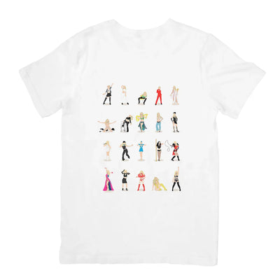 Camiseta Básica Britney Spears Illustrated - branco