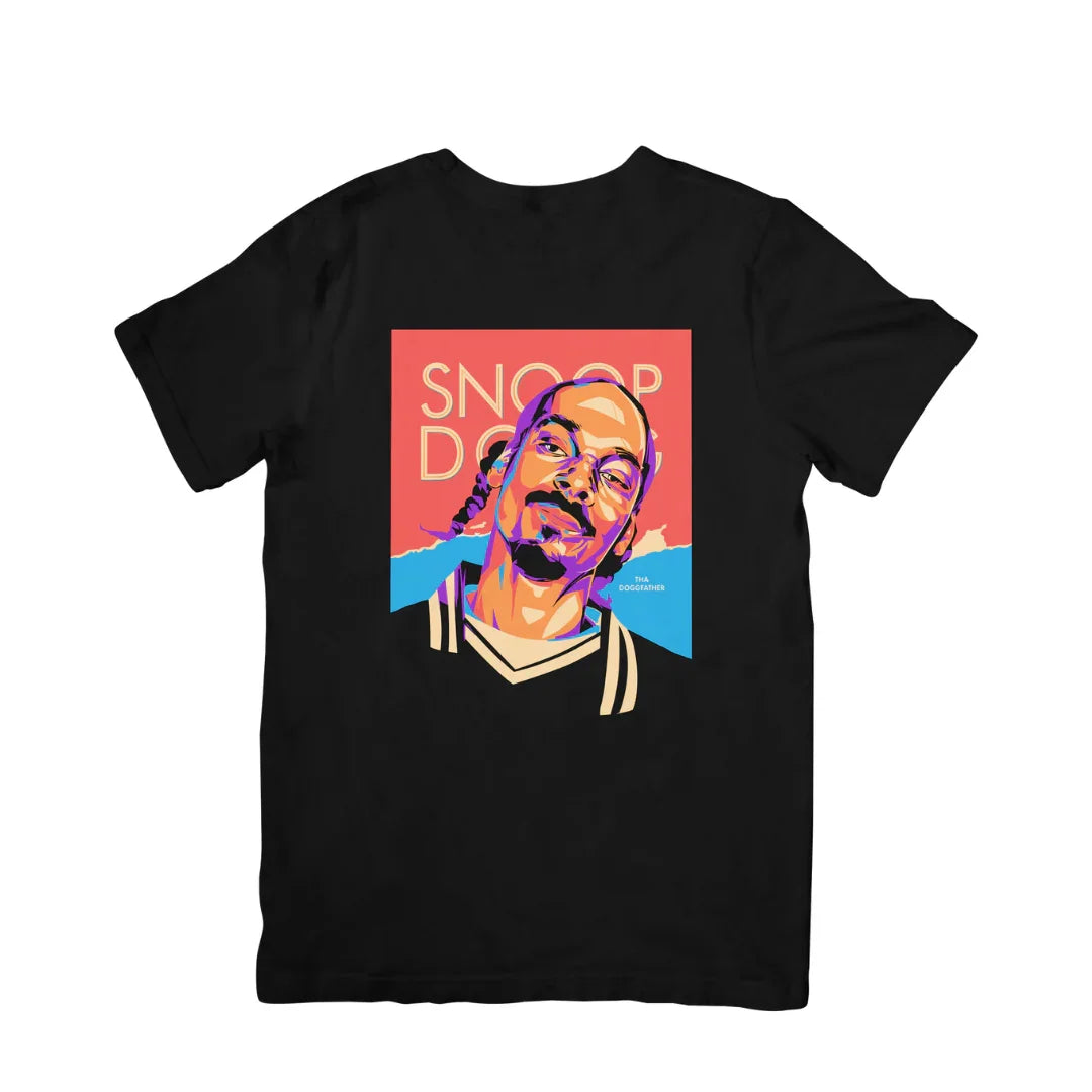 Camiseta Básica Snoop Dogg Illustrated Preto