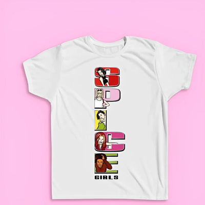 Camiseta Básica Spice Girls Illustrated Graphic