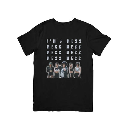 Camiseta Básica Le Sserafim I'm A Mess - preto