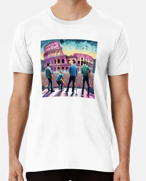 Camiseta Básica Coldplay In Rome-BRANCO