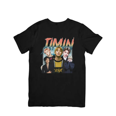Camiseta Básica BTS Jimin Graphic-PRETO