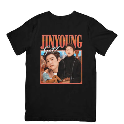 Camiseta Básica GOT7 Jinyoung Graphic - preto