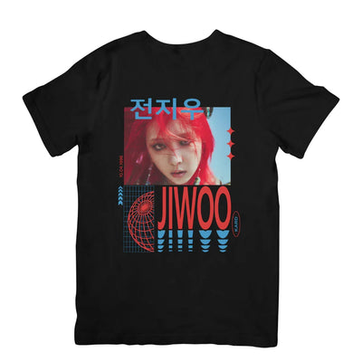 Camiseta Básica Kard Jiwoo Graphic - preto