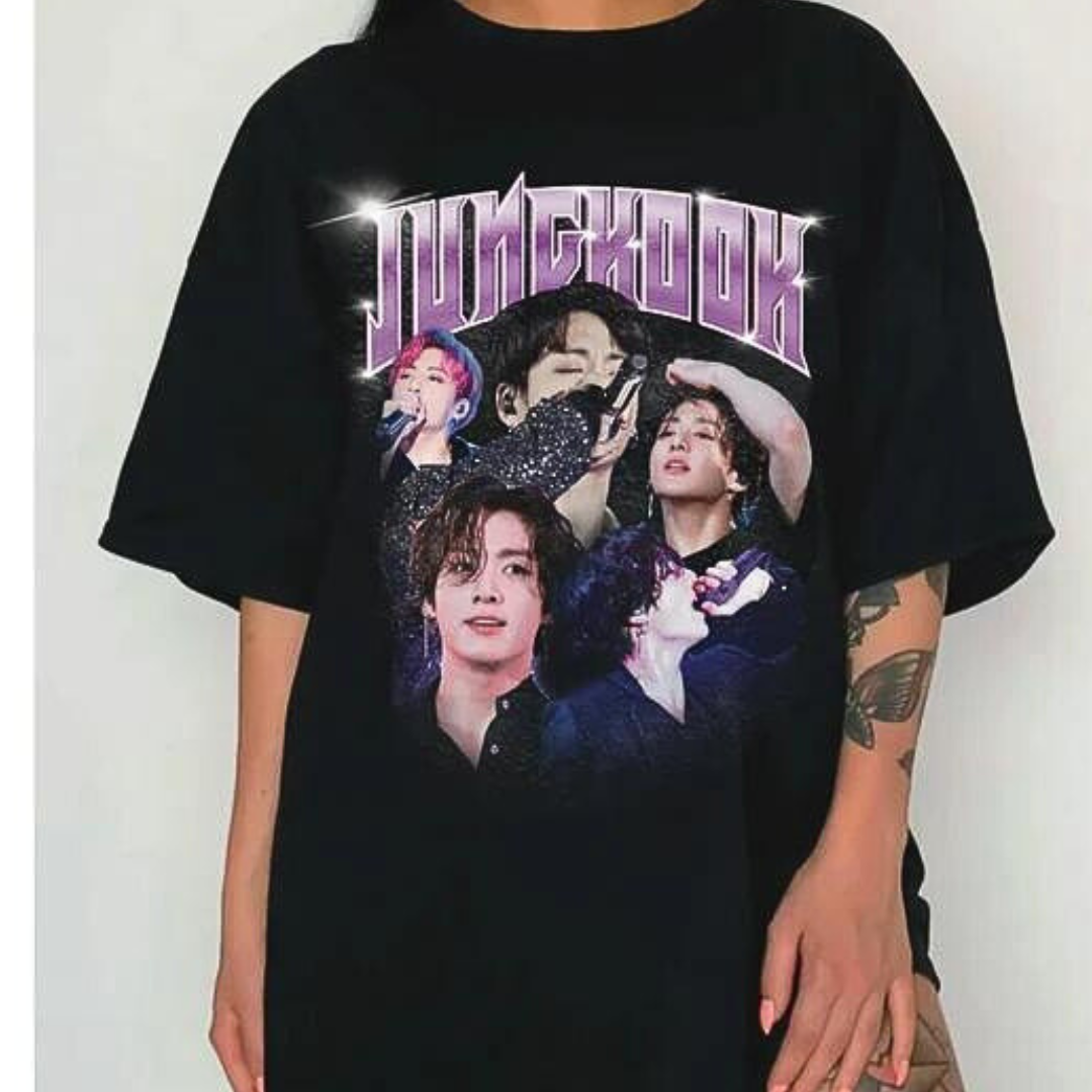 Camiseta Básica Bts Jungkook Graphic – Saoko