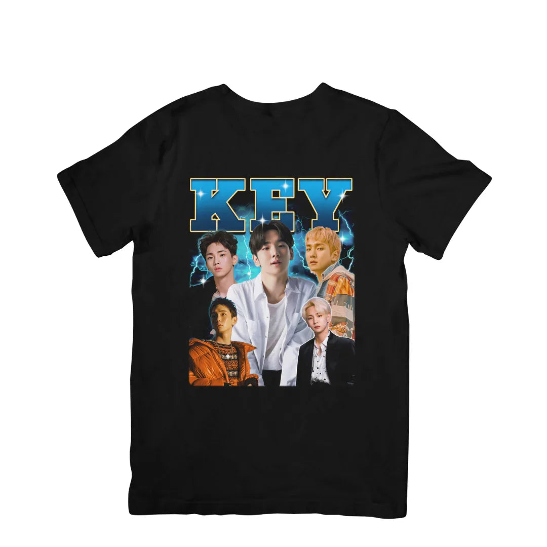Camiseta Básica Shinee Key - preto