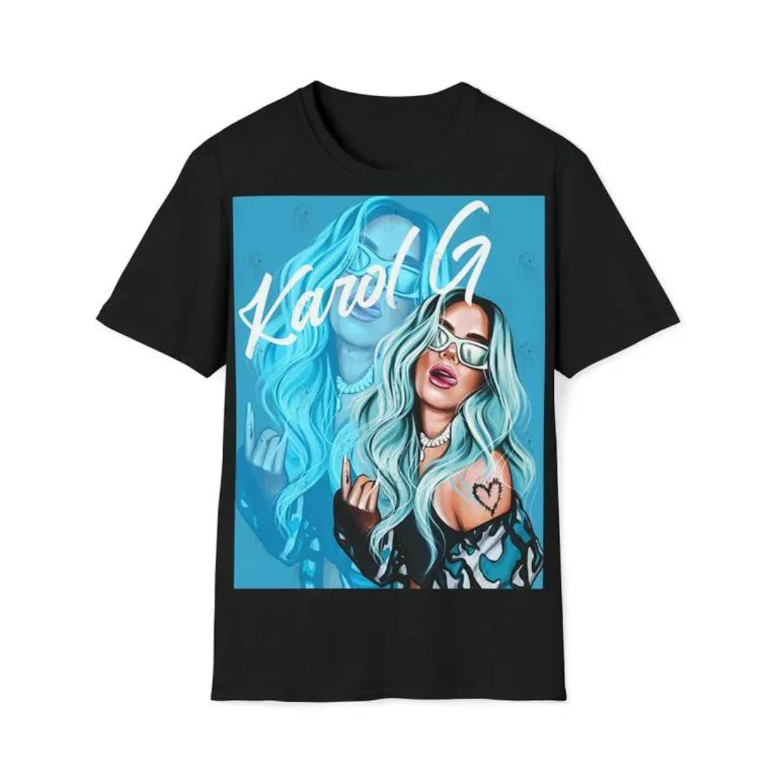 Camiseta Básica Karol G La Bichota Preto