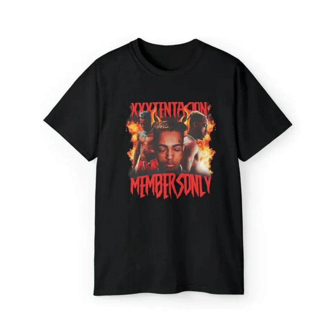 Camiseta Básica Xxxtentacion Members Only-PRETO