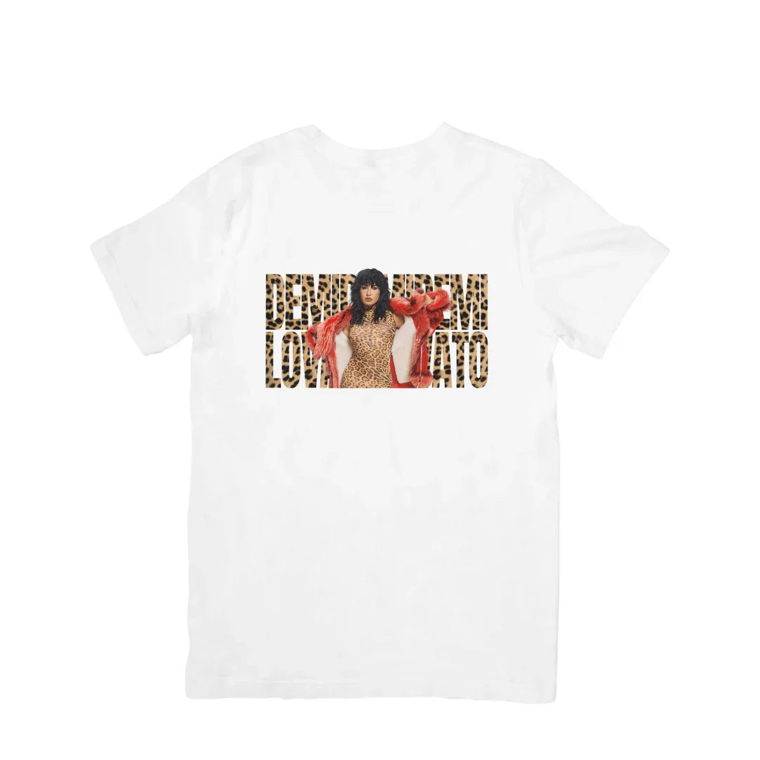 Camiseta Básica Demi Lovato Merch Branco