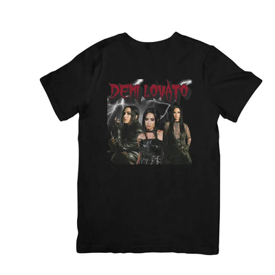 Camiseta Básica Demi Lovato Metal Collab Preto