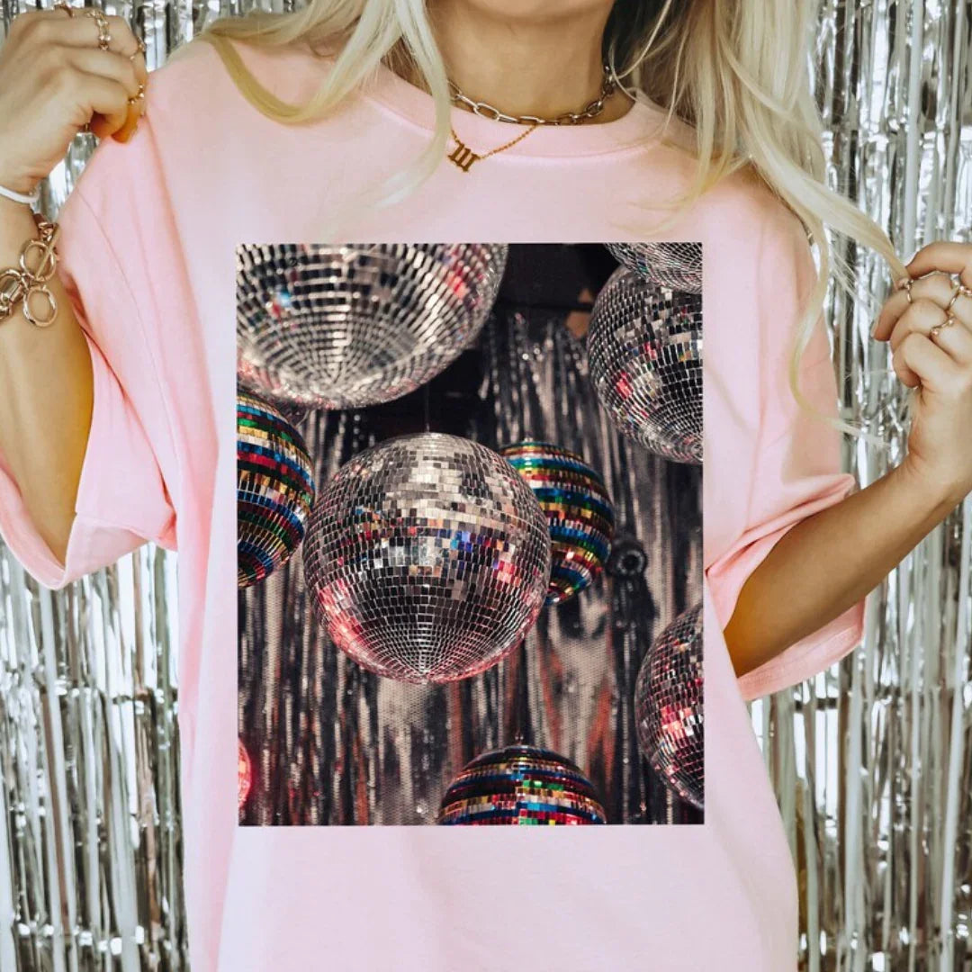 Camiseta Básica Beyonce Mirror Ball