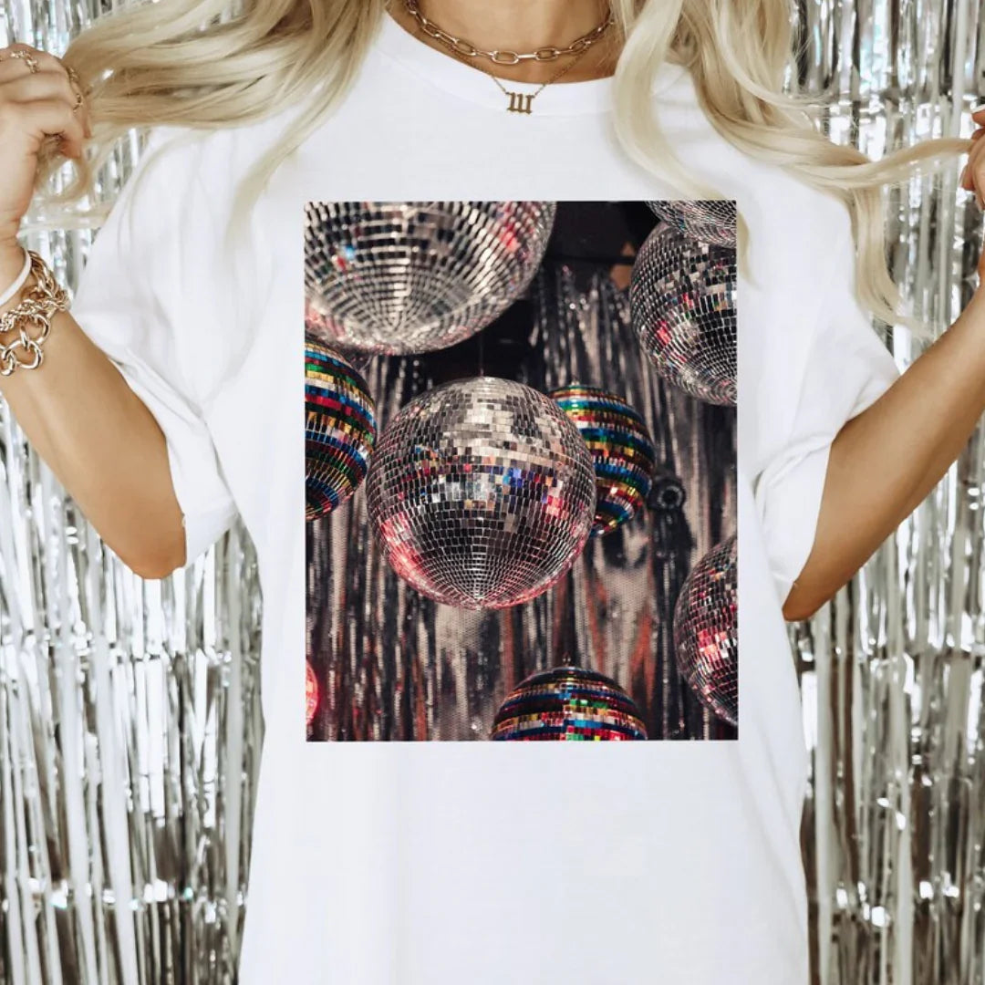 Camiseta Básica Beyonce Mirror Ball