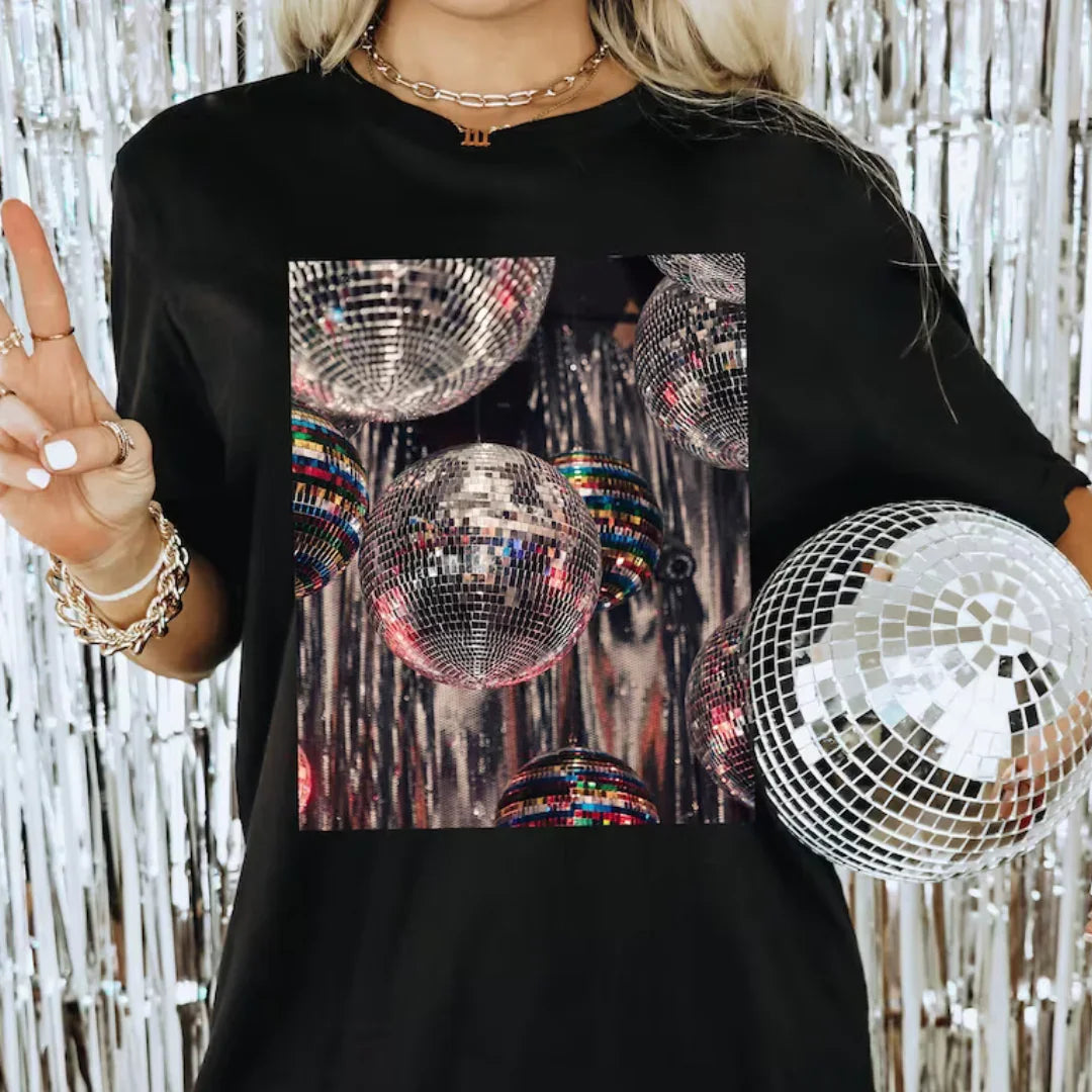 Camiseta Básica Beyonce Mirror Ball