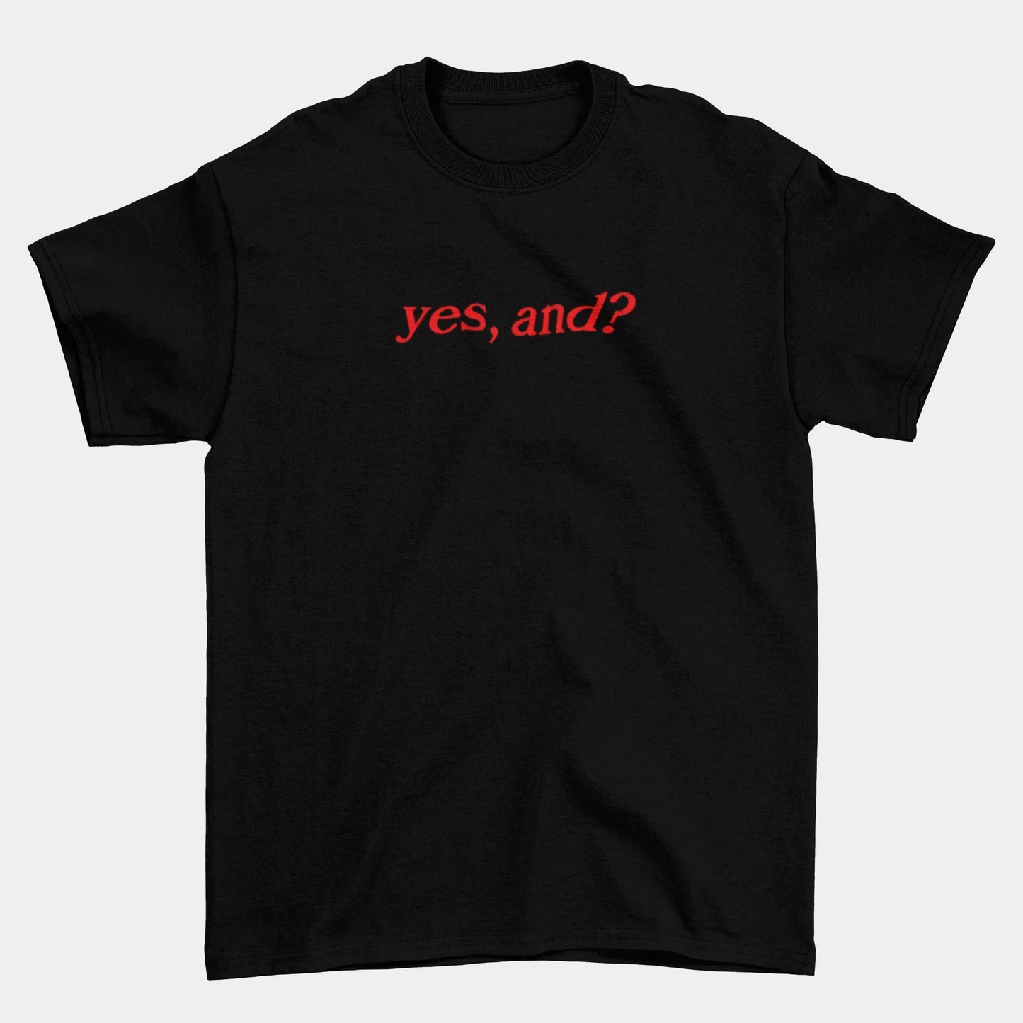 Camiseta Básica Ariana Grande Yes, And ? Letter
