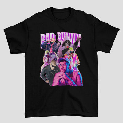 Camiseta Básica Bad Bunny Pink Style