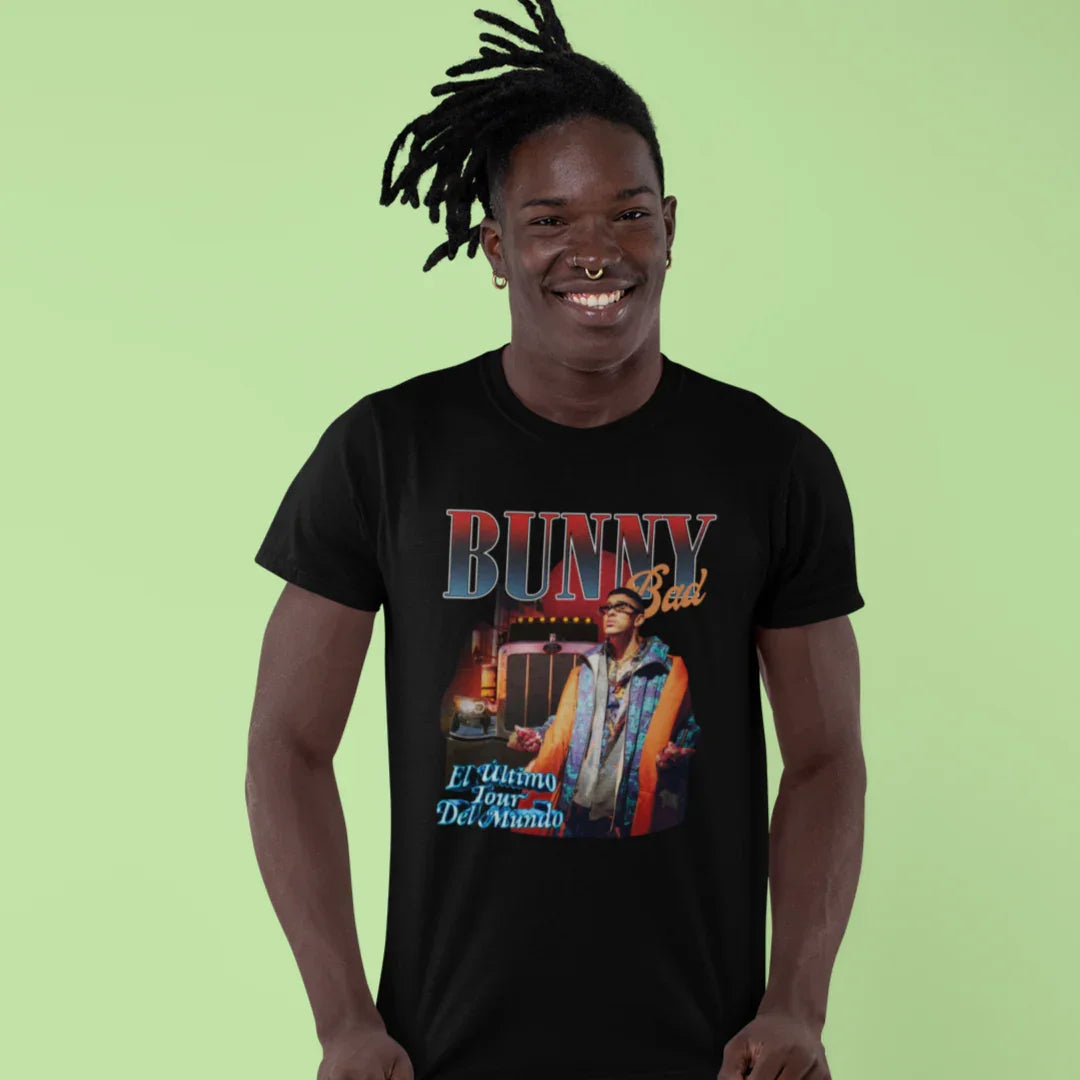 Camiseta Básica Bad Bunny El Ultimo Tour Del Mundo