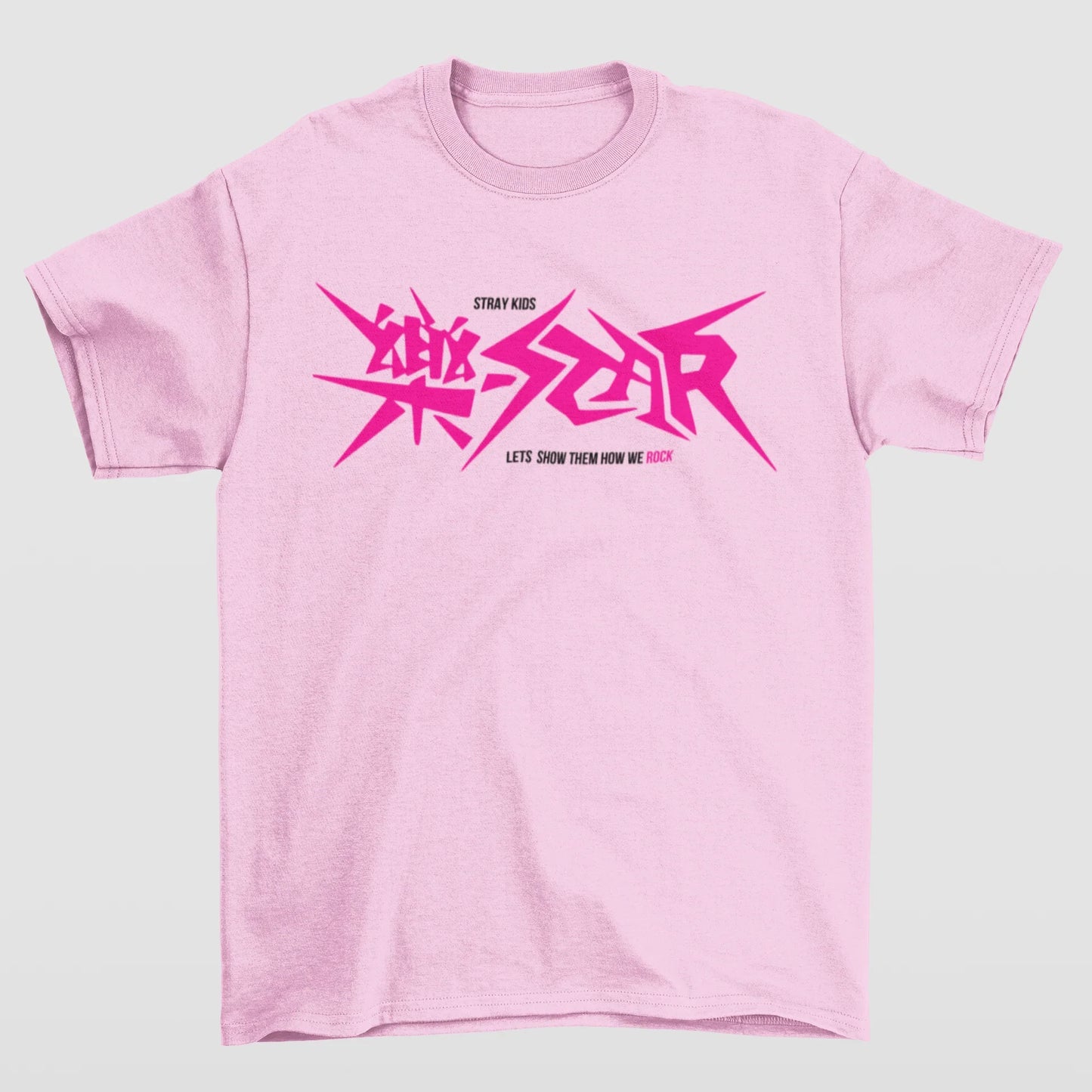Camiseta Básica Stray Kids Let's Show How We Rock