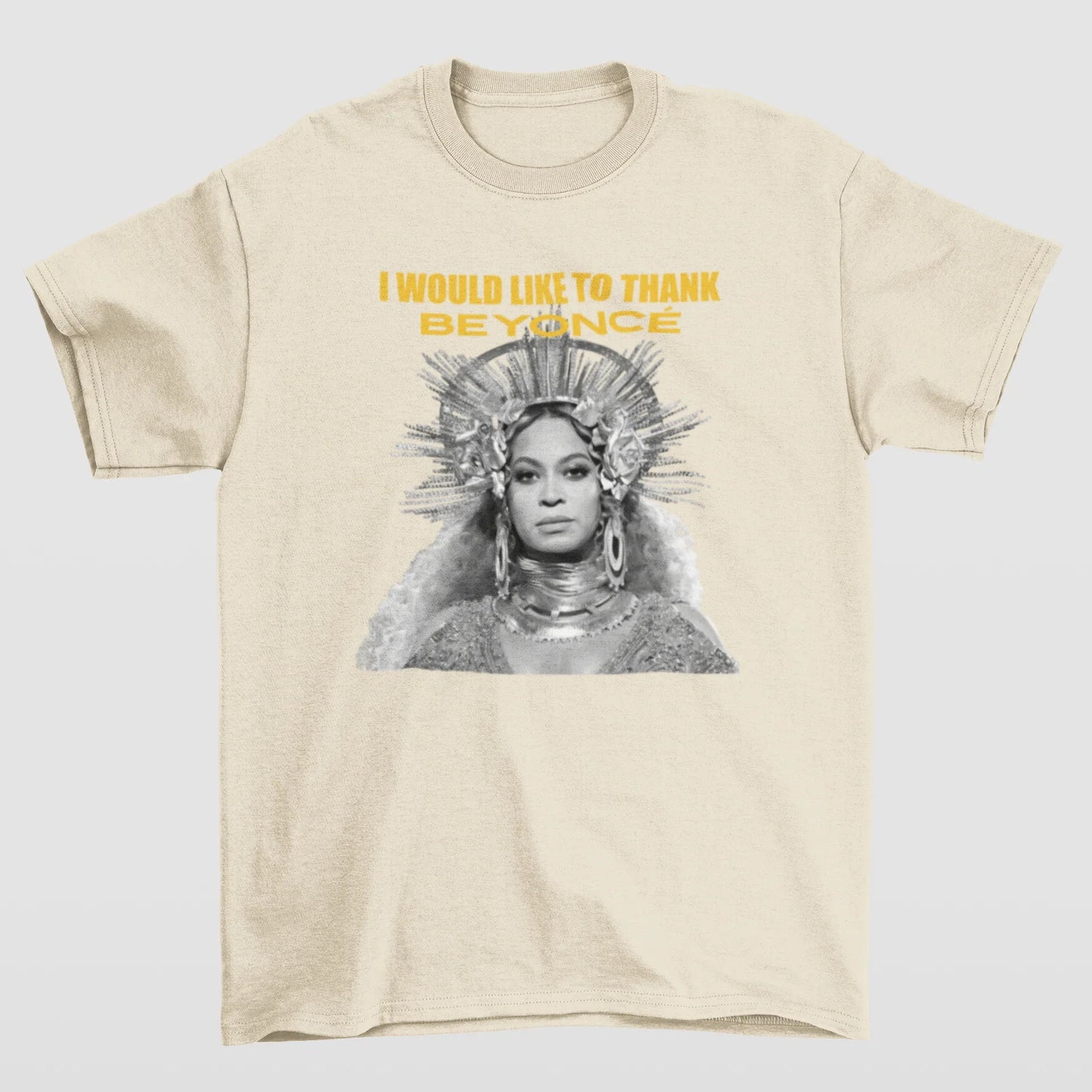 Camiseta Básica Beyoncé I Would Like To Thank - pérola