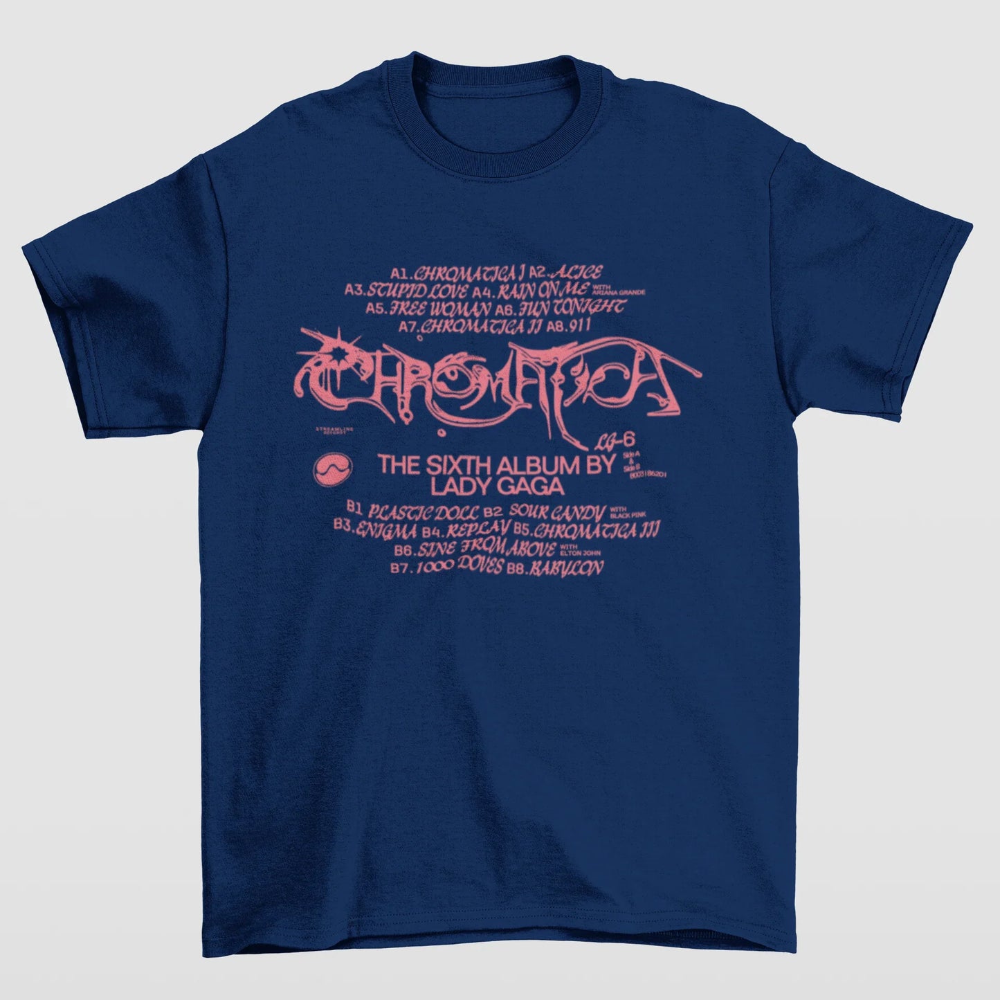 Camiseta Básica Lady Gaga Sixth Album