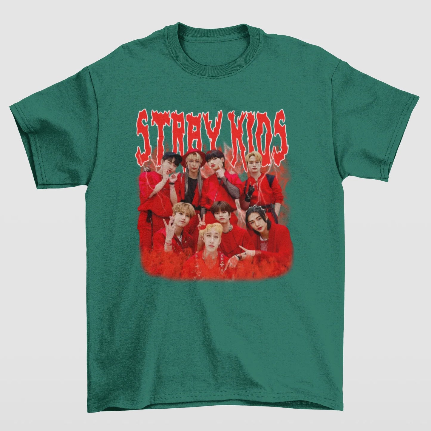 Camiseta Básica Stray Kids Retro 90's