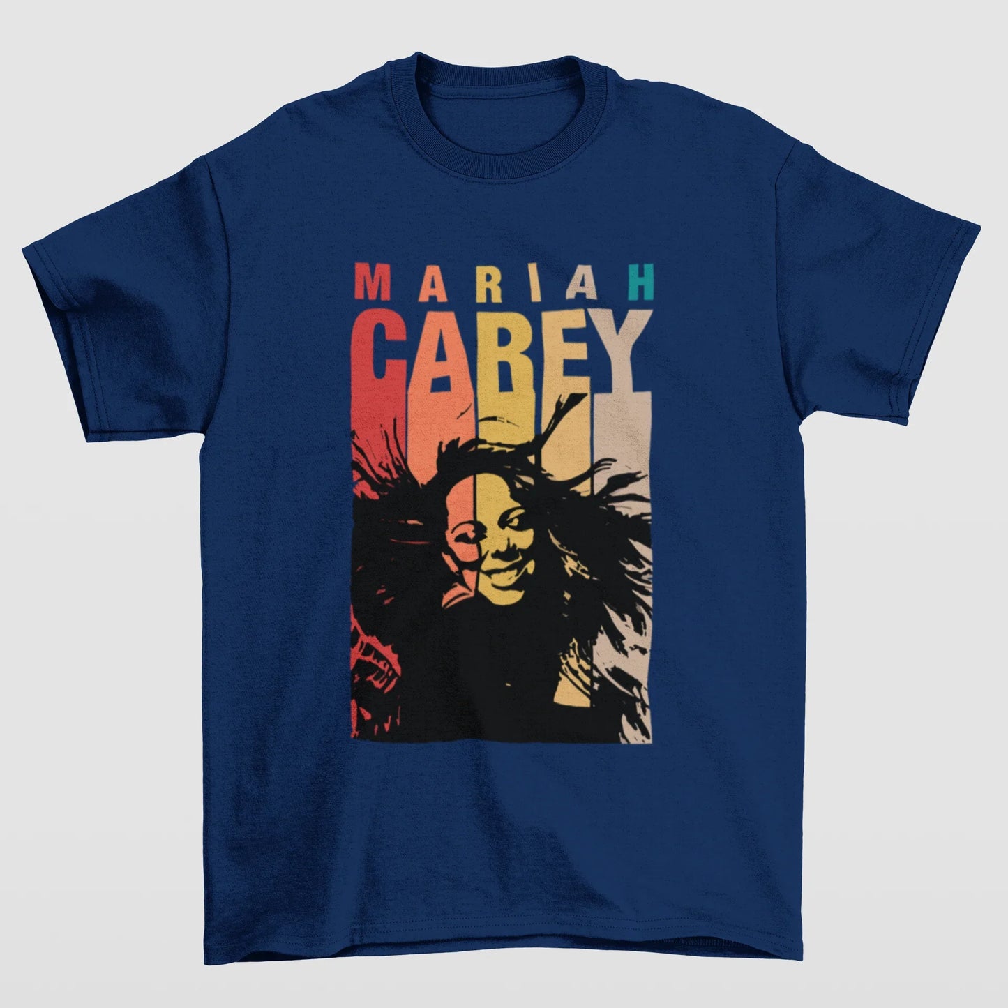 Camiseta Básica Mariah Carey Graphic- AZUL-MARINHO