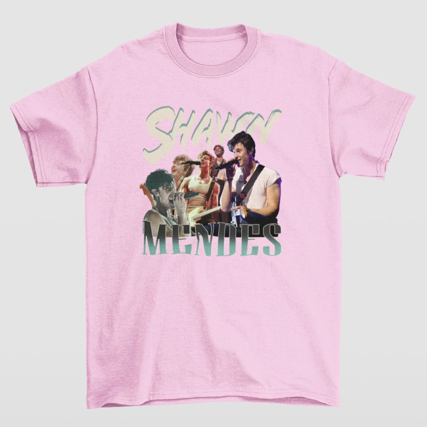 Camiseta Básica Shawn Mendes Collage