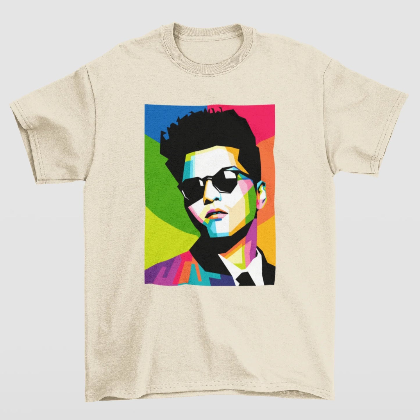 Camiseta Básica Bruno Mars Colors- pérola