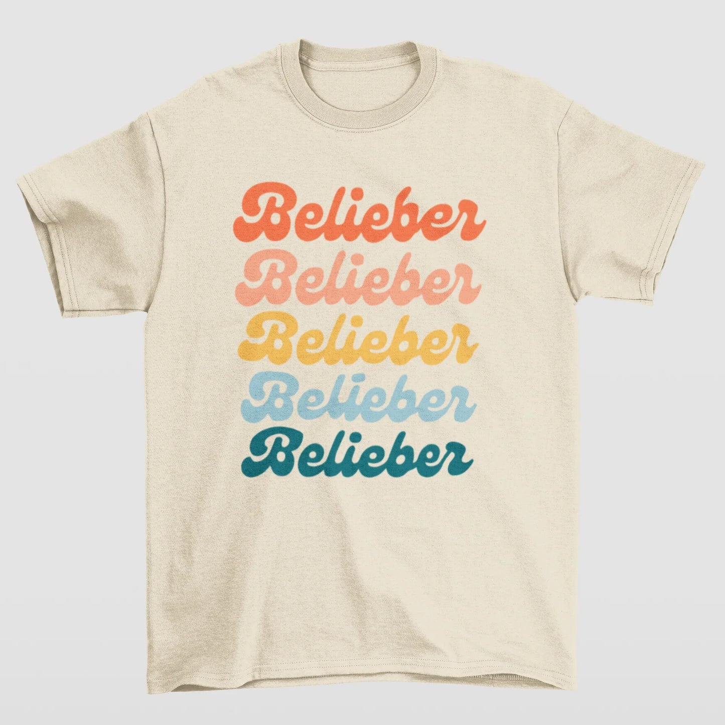 Camiseta Básica Justin Bieber Belieber- pérola