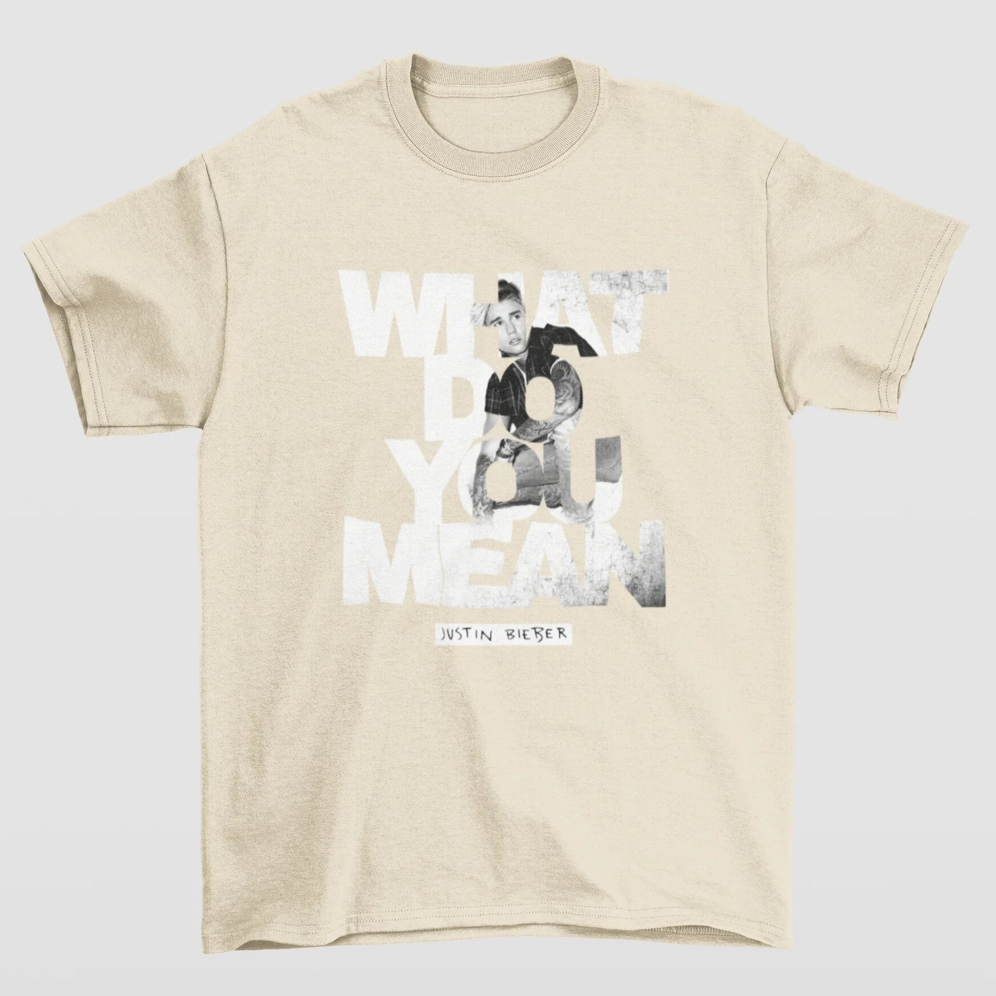 Camiseta Básica Justin Bieber What Do You Mean