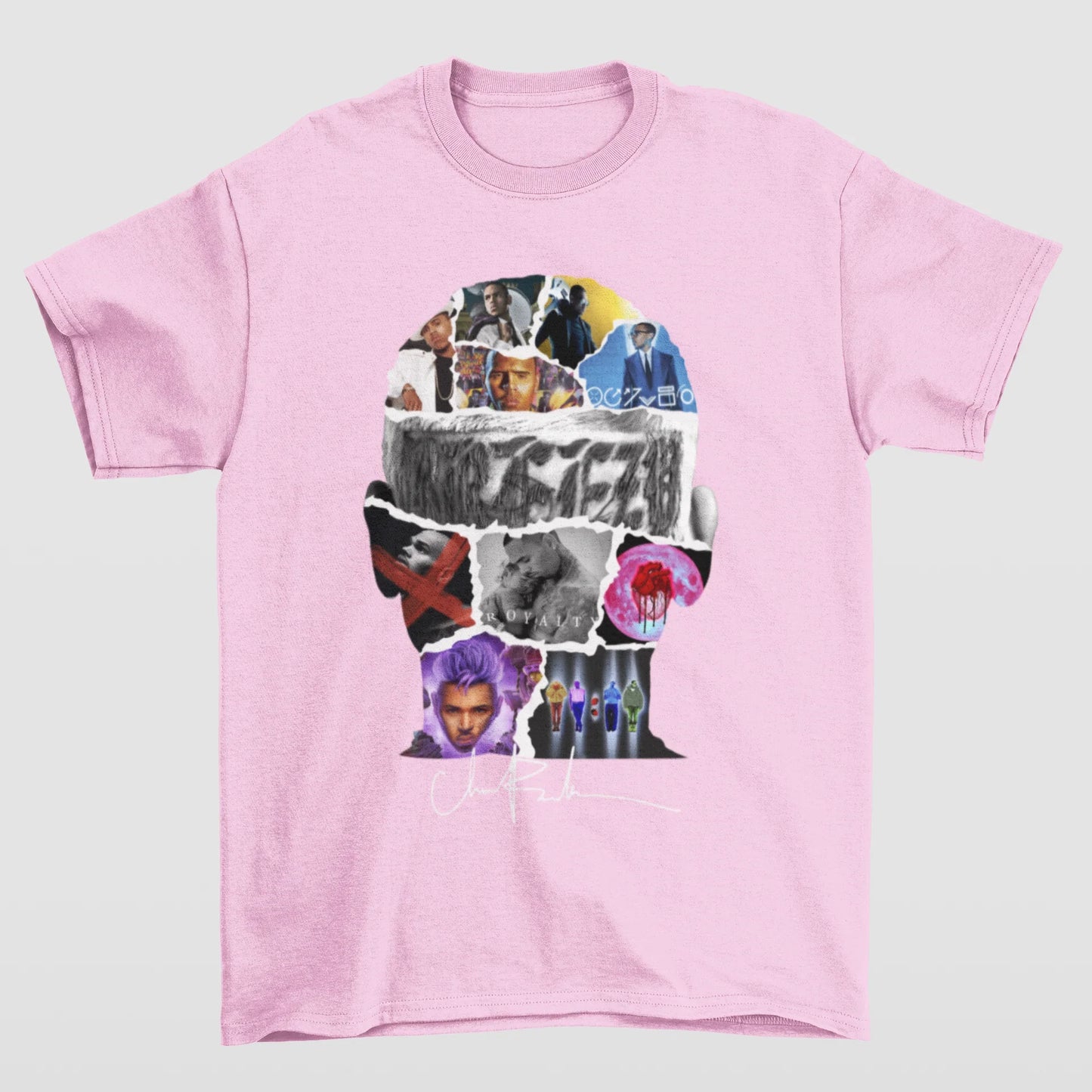 Camiseta Básica Chris Brown 11:11 Tour 2024- ROSA BEBE