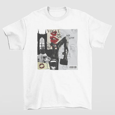 Camiseta Básica Lady Gaga Collage Art