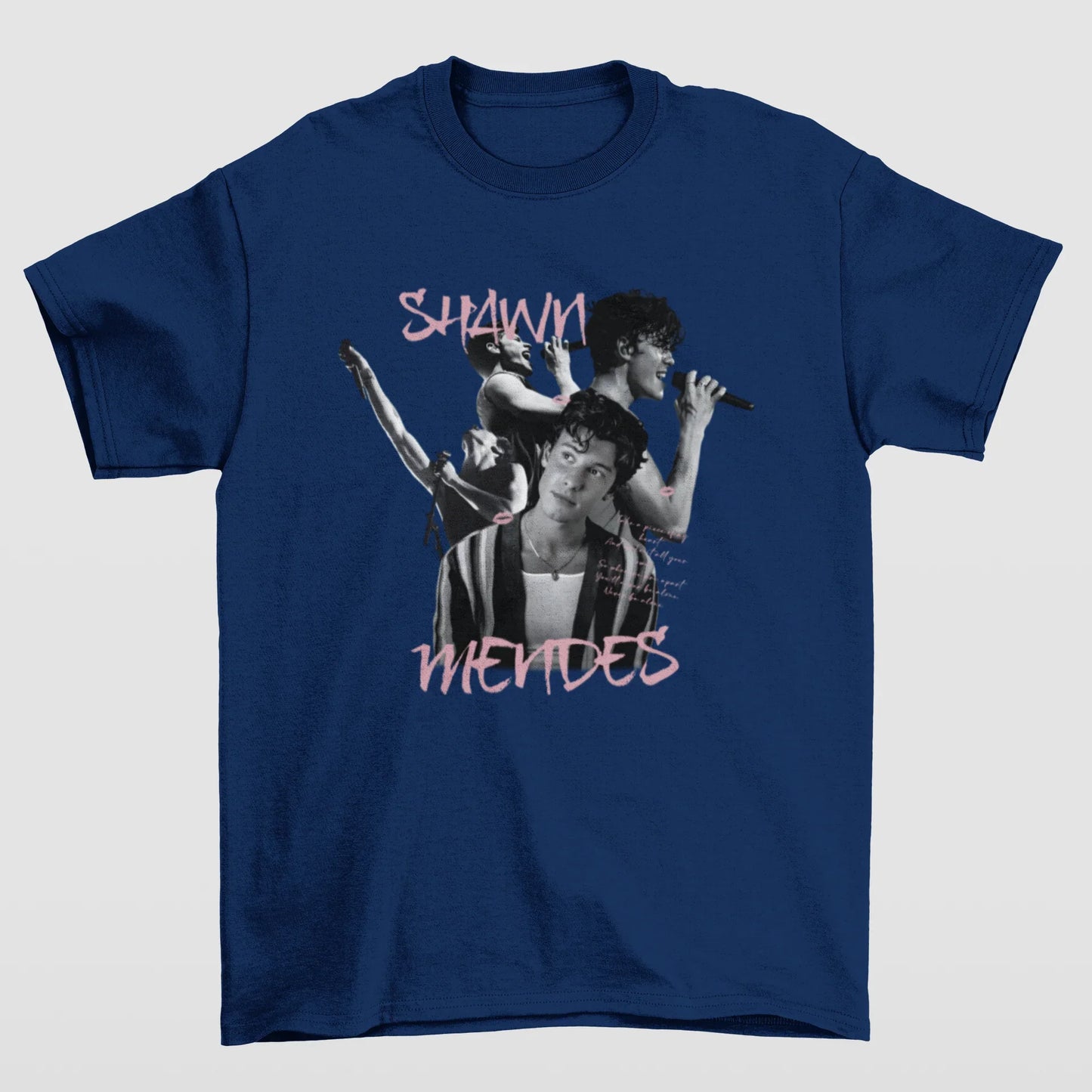 Camiseta Básica Shawn Mendes P&B