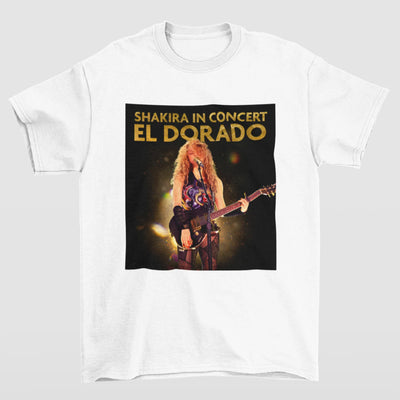 Camiseta Básica Shakira In Concert- branco