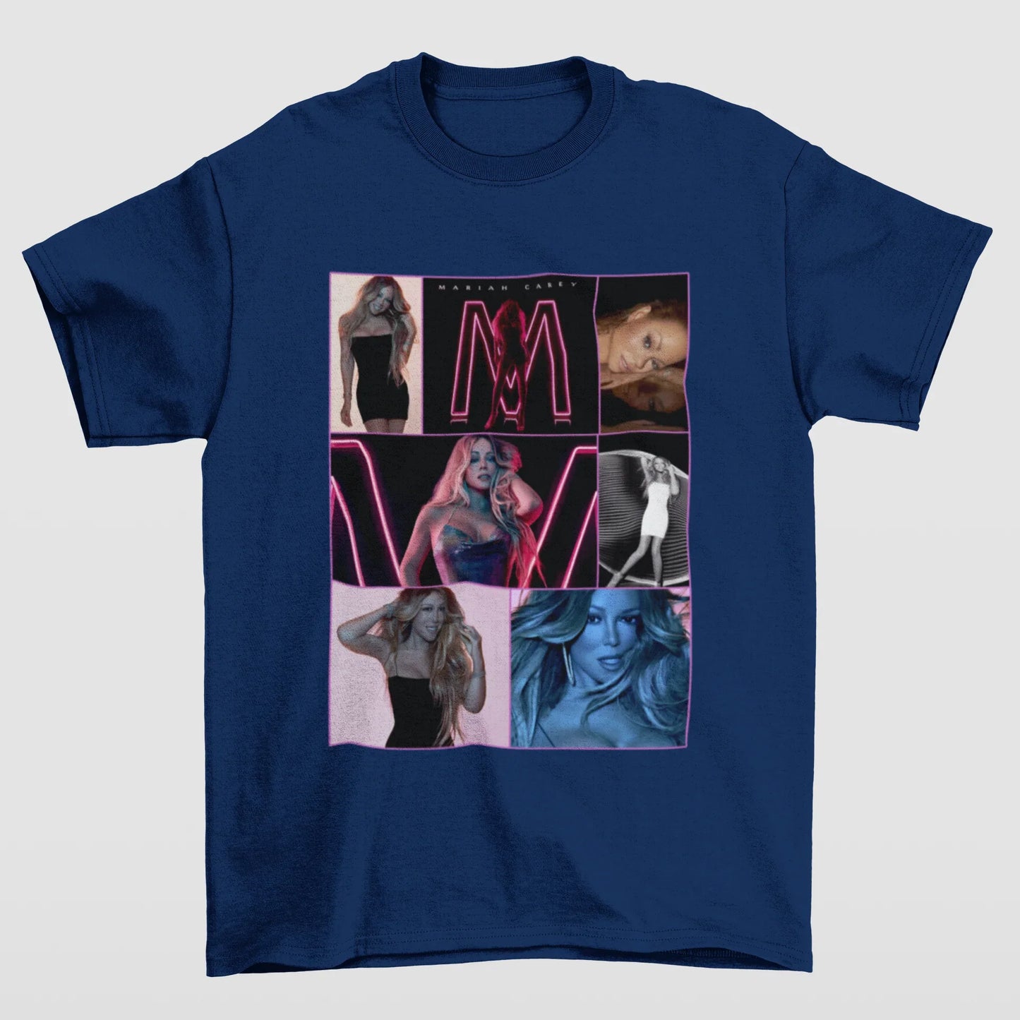 Camiseta Básica Mariah Carey 90's Vintage- azul-marinho