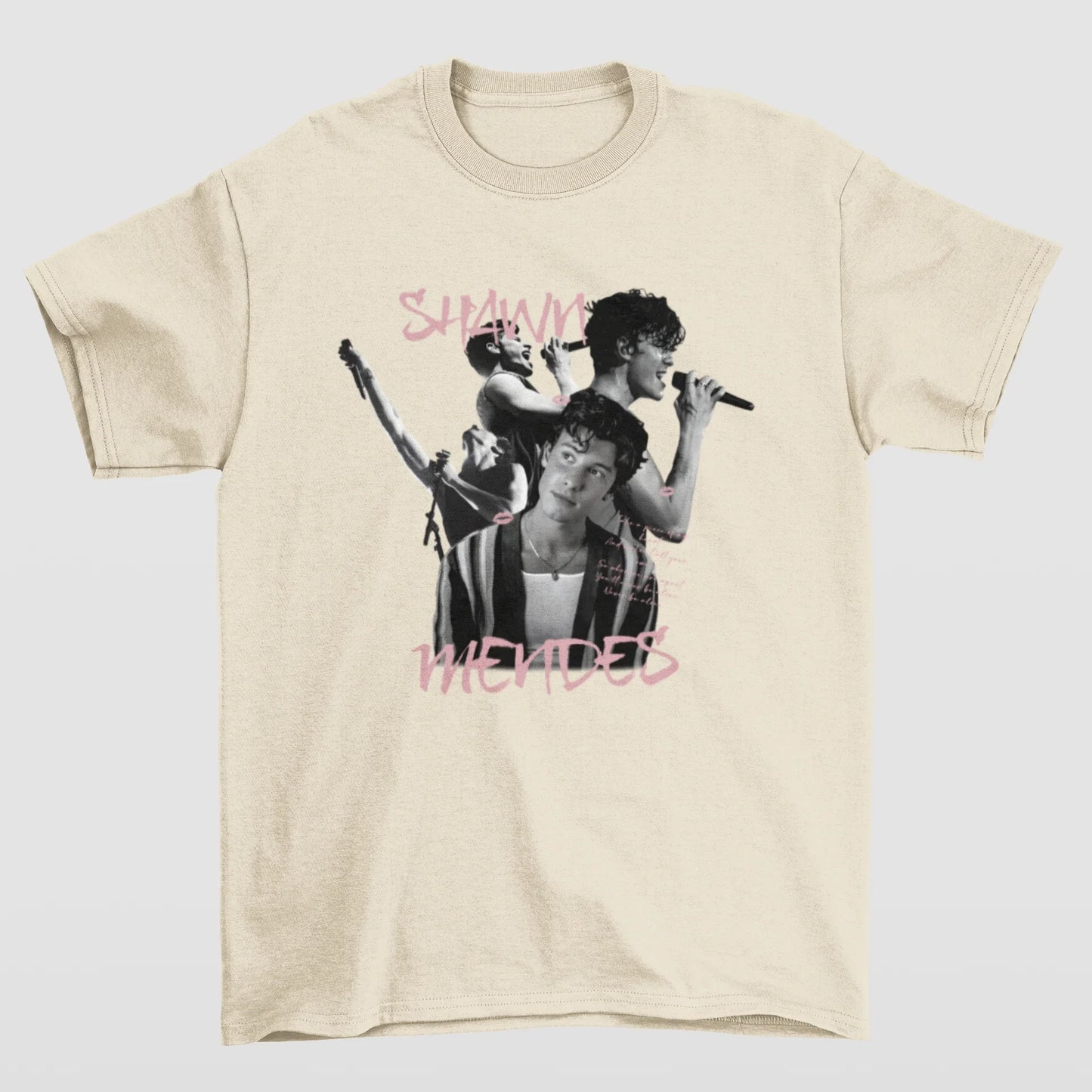Camiseta Básica Shawn Mendes P&B