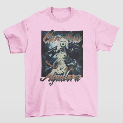 Camiseta Básica Christina Aguilera Bat- ROSA BEBE