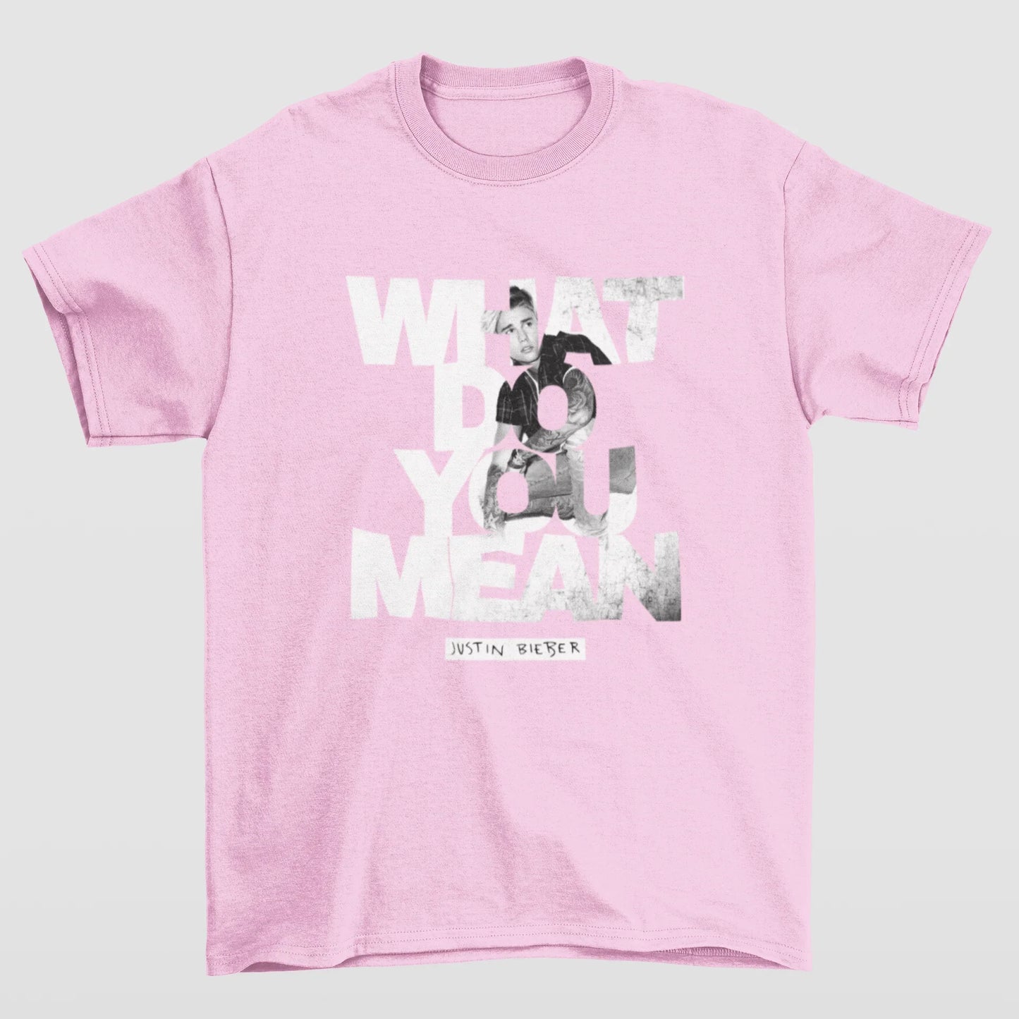 Camiseta Básica Justin Bieber What Do You Mean