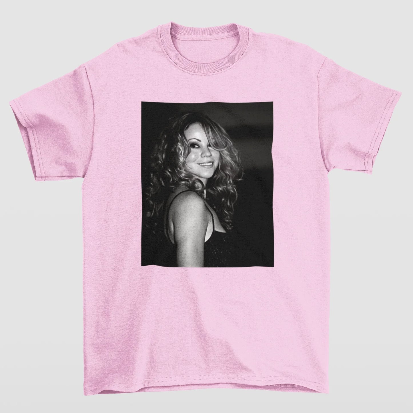 Camiseta Básica Mariah Carey Photo- rosa bebe