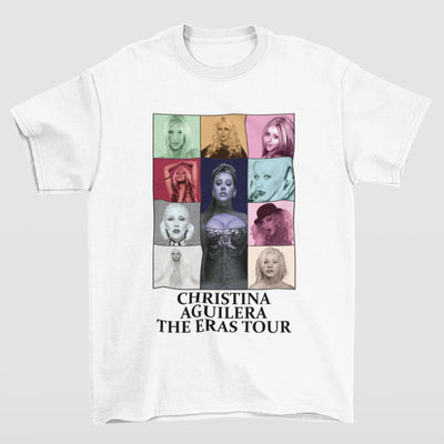 Camiseta Básica Christina Aguilera The Eras Tour- BRANCO