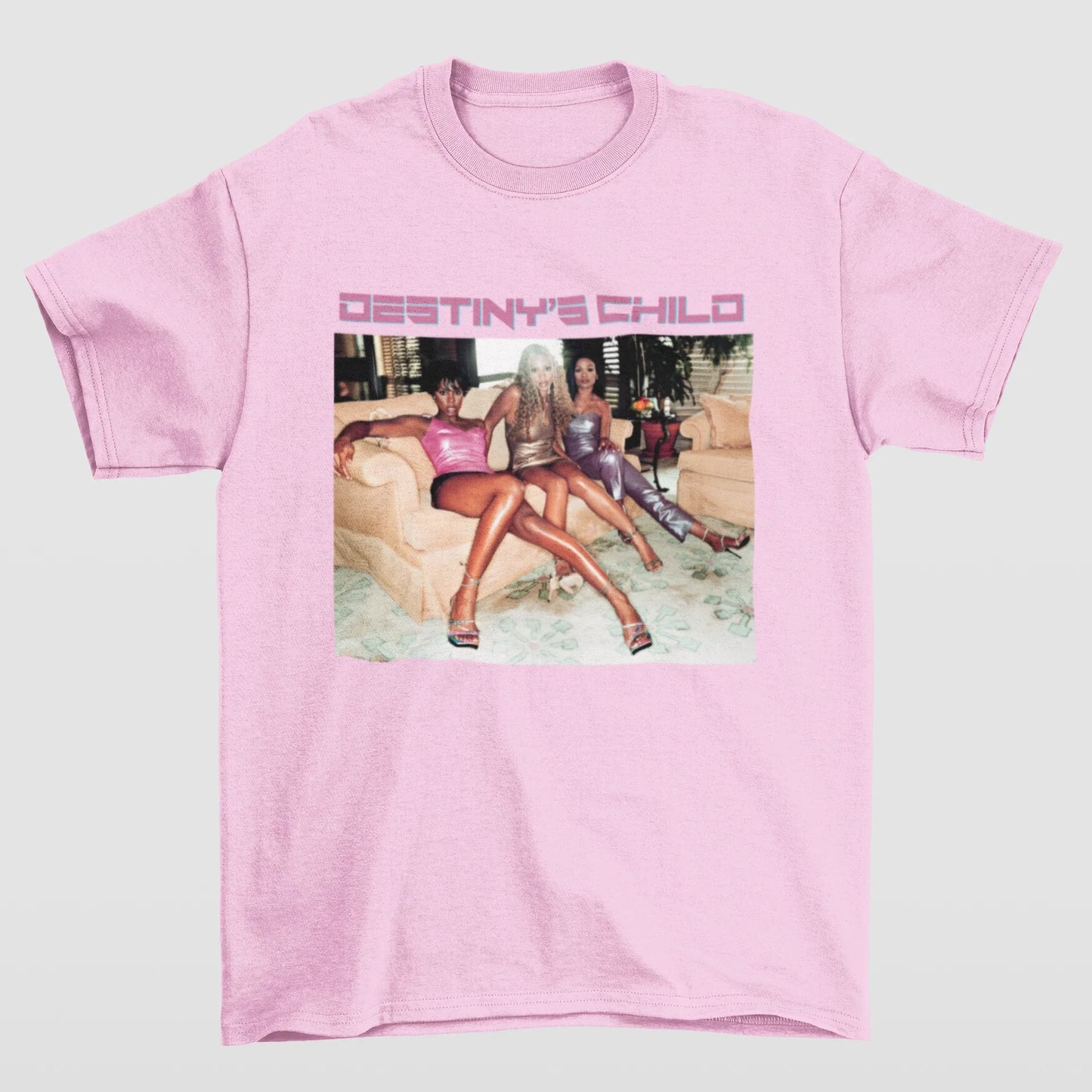 Camiseta Básica Beyoncé Destiny's Child- rosa bebe