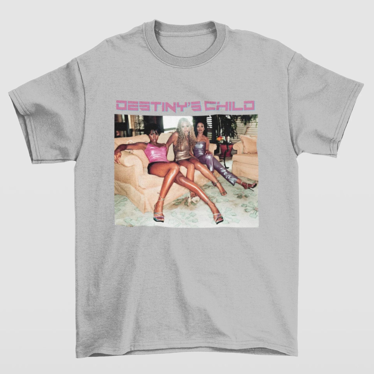 Camiseta Básica Beyoncé Destiny's Child- cinza
