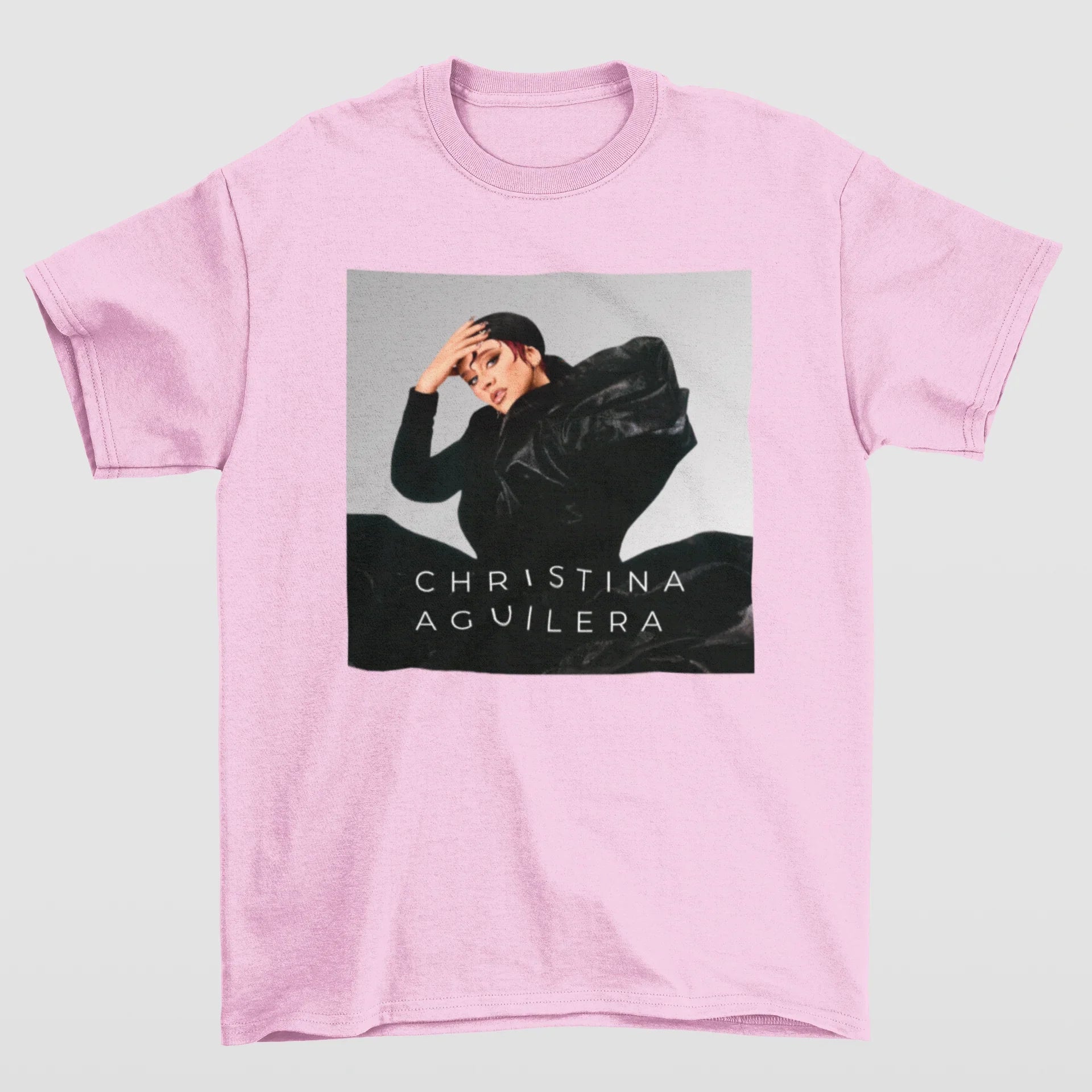 Camiseta Básica Christina Aguilera Dark Clothes- rosa bebe