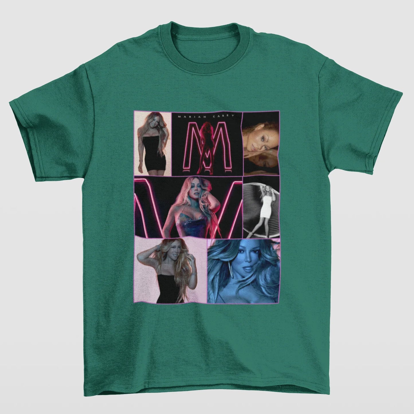 Camiseta Básica Mariah Carey 90's Vintage- verde