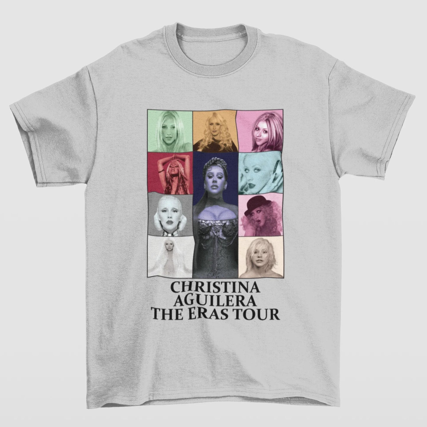 Camiseta Básica Christina Aguilera The Eras Tour- CINZA