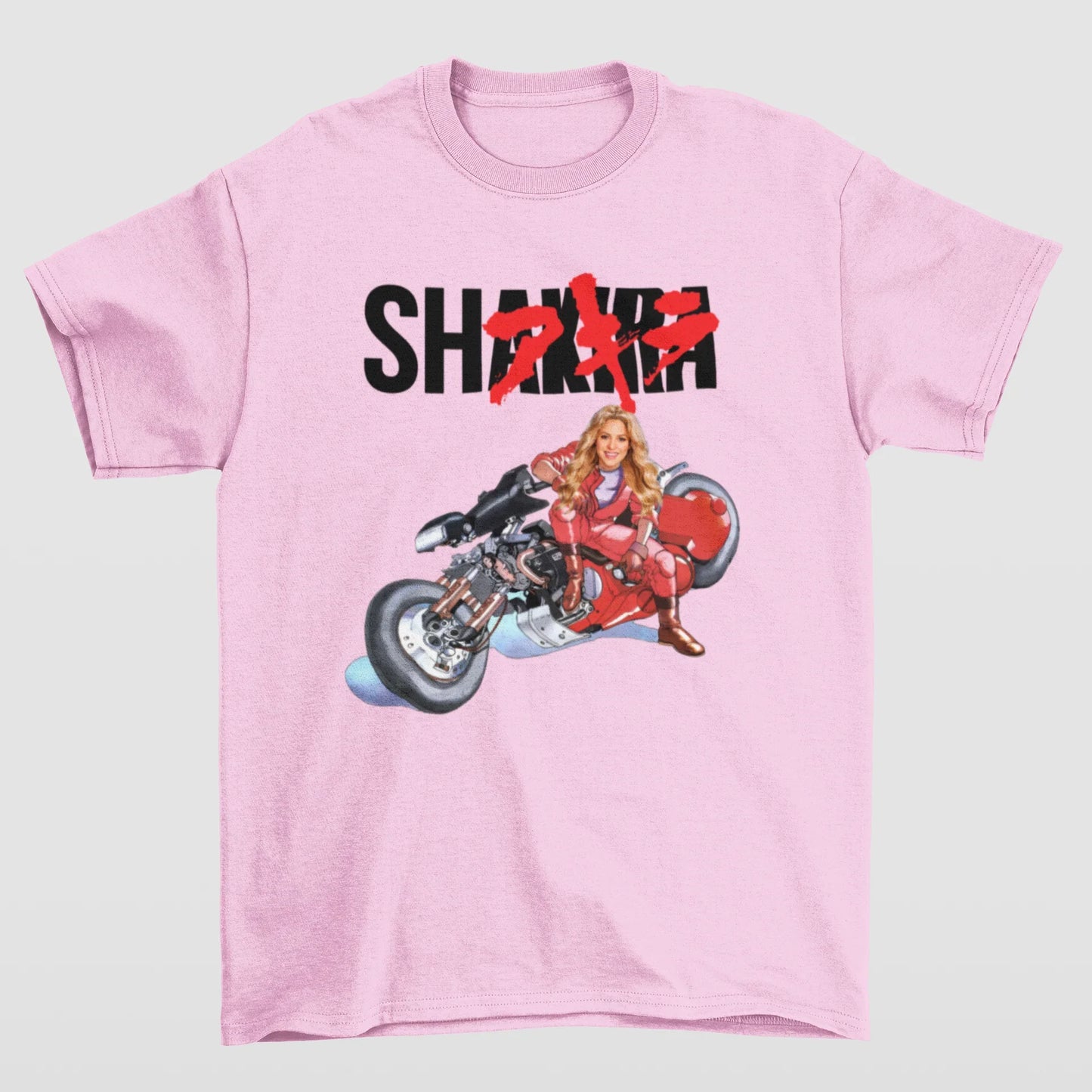Camiseta Básica Shakira Anime Style- ROSA BEBE