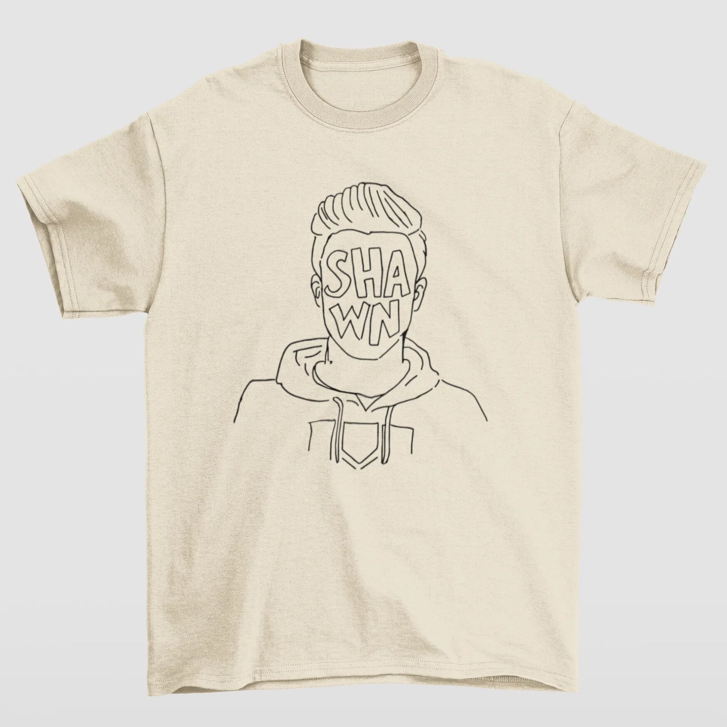 Camiseta Básica Shawn Mendes Draw