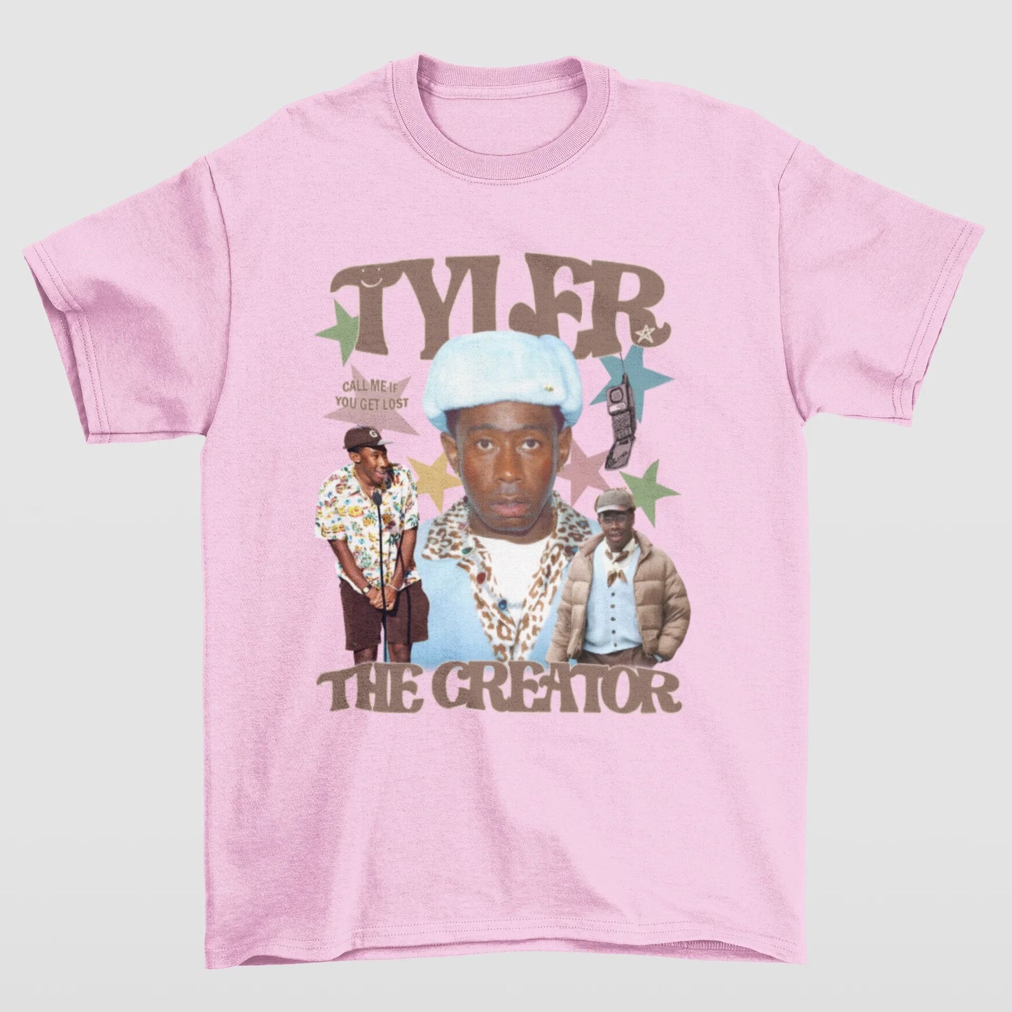 Camiseta Básica Tyler The Creator Vintage 90's- rosa bebe