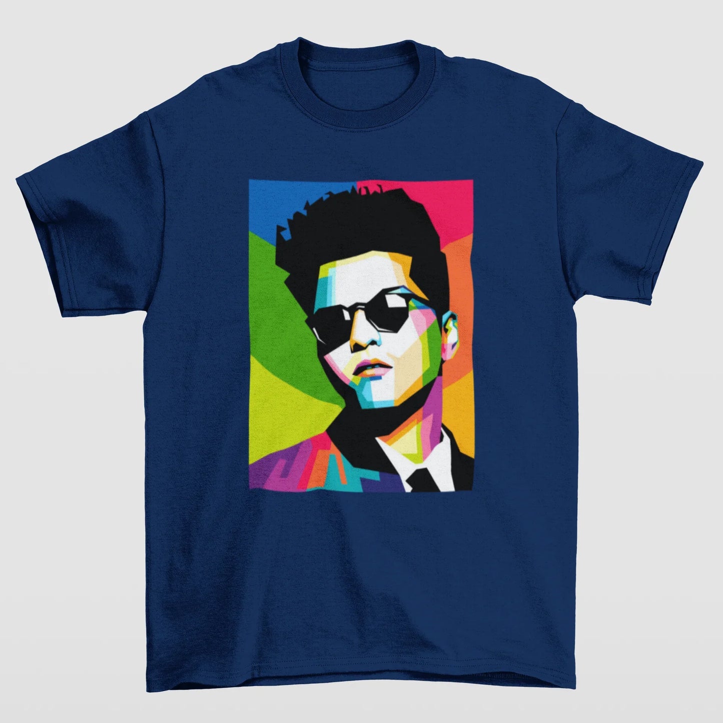 Camiseta Básica Bruno Mars Colors-azul-marinho